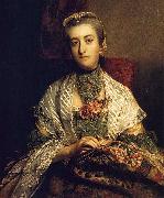 Sir Joshua Reynolds Portrait of Caroline Fox France oil painting artist